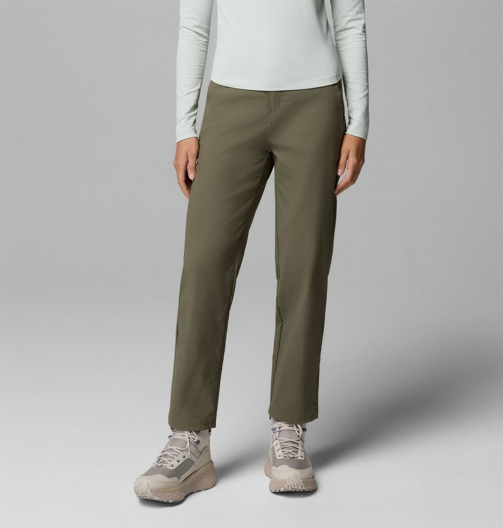 Women's Stretch Straight-Leg Pants - Green
