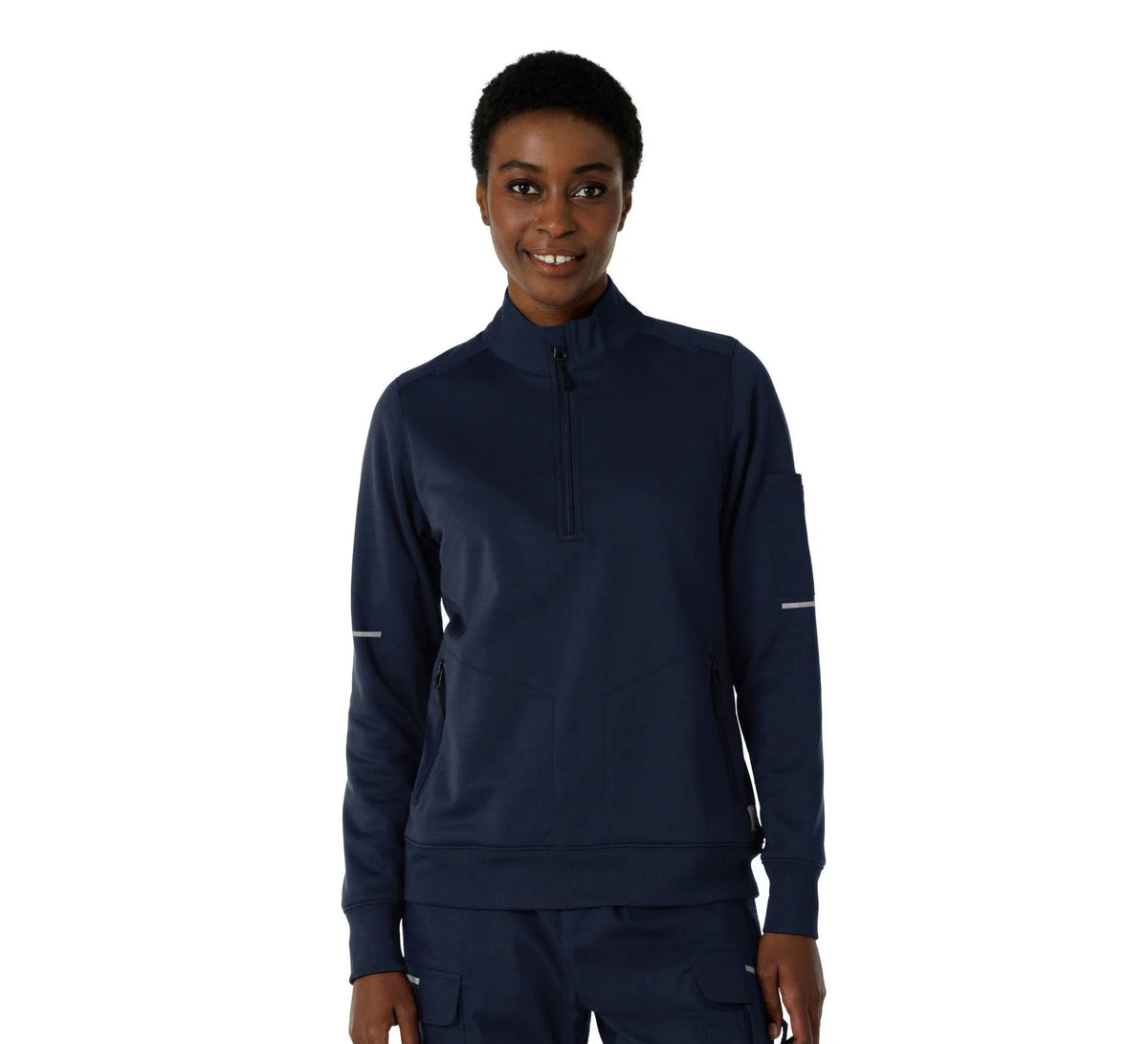 Women's Water-Repellent Fleece Half-Zip Pullover - Black