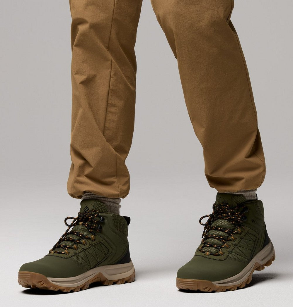 Men's Wide Waterproof Hiking Boots - Green
