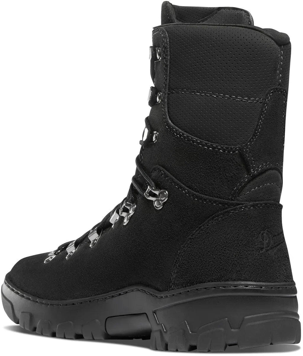 8-Inch Fire-Resistant Firefighter Boots - Black
