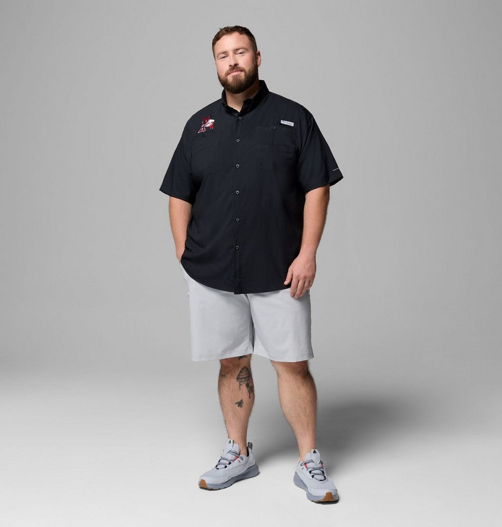 Men's Big UPF 40 Team Fishing Shirt - Black