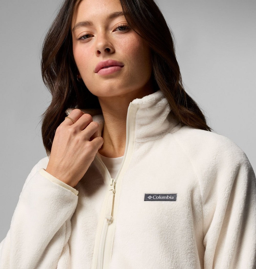 Women's Cropped Sherpa Full-Zip Fleece - Green
