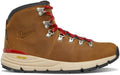Women's Waterproof Leather Hiking Boot - Brown/Red