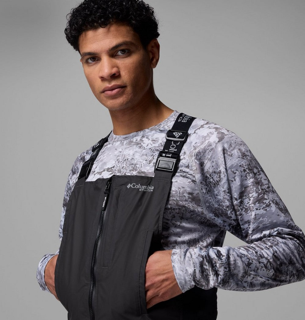Men's Waterproof Fishing Bib - Black