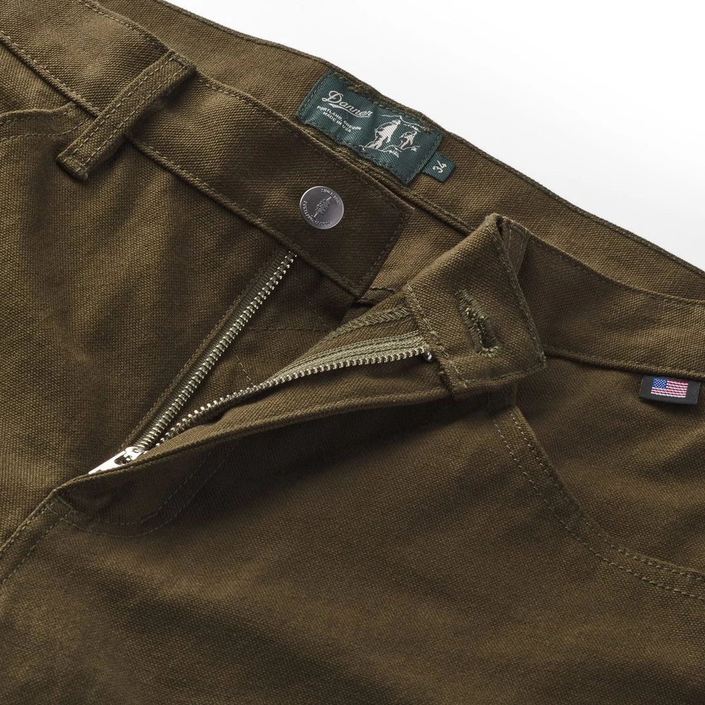 Double Knee Cotton Duck Work Pants - Olive