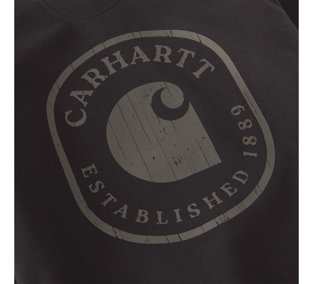 Men's Back Graphic Hooded Sweatshirt - Port