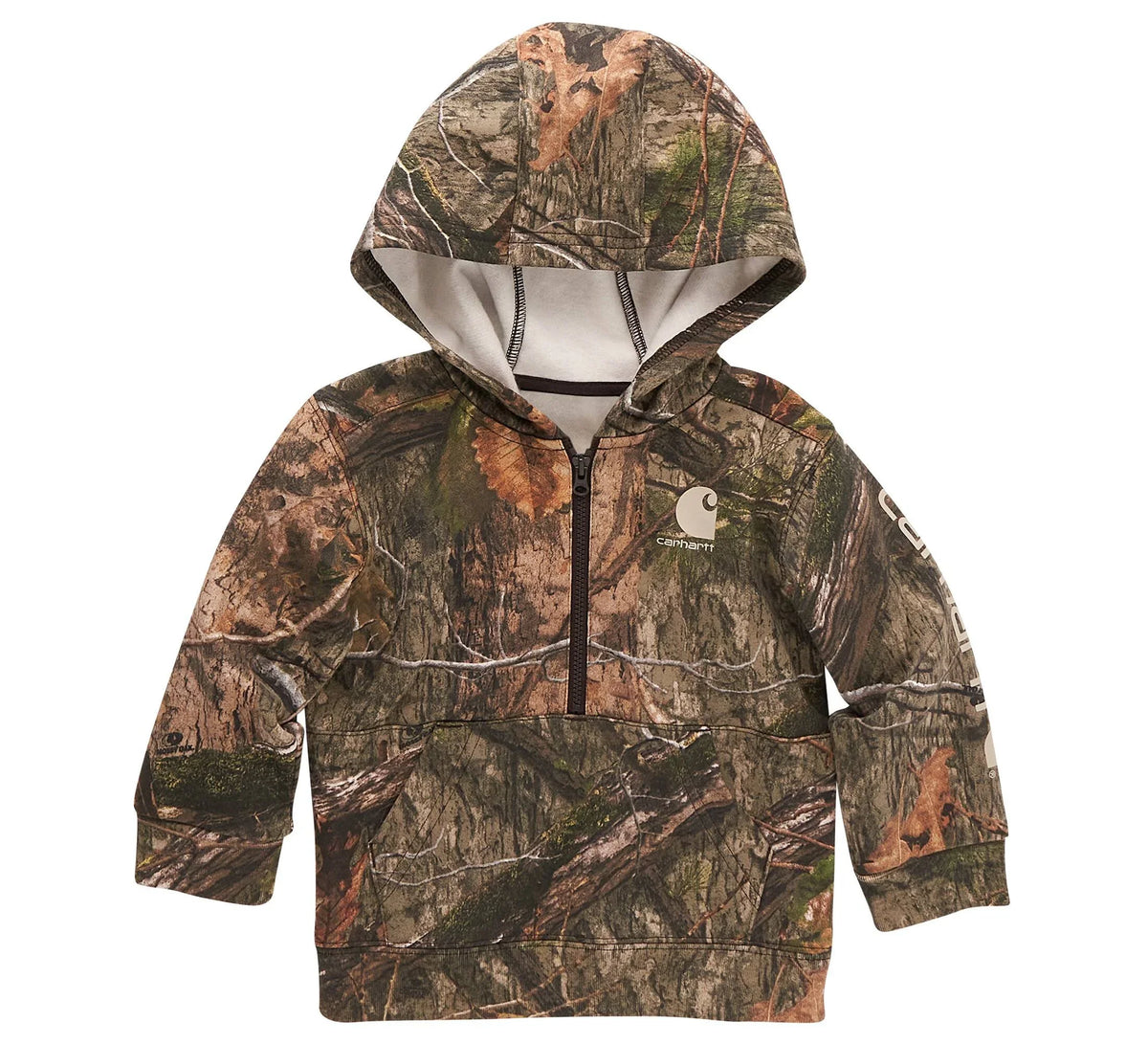 Infant Boys' Camo Half-Zip Hooded Sweatshirt
