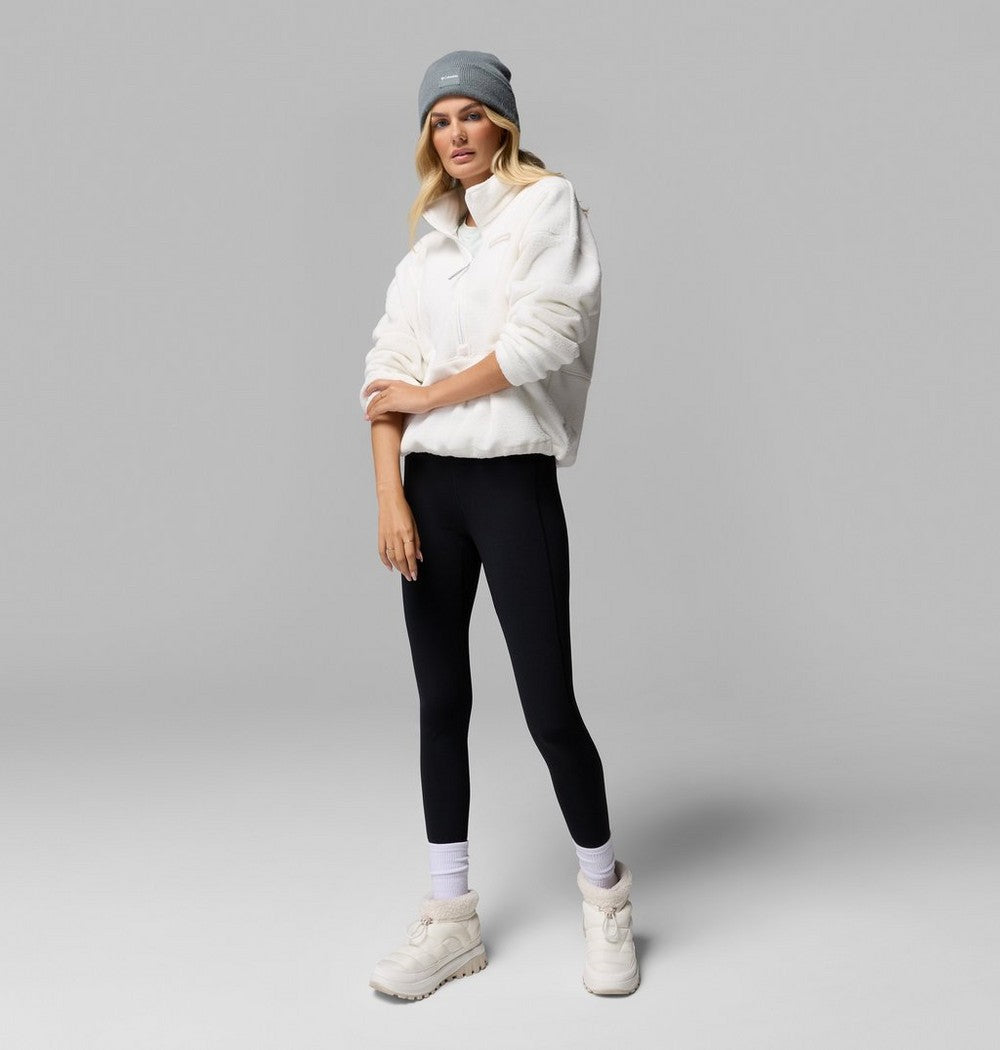 Women's Fleece Half-Zip Pullover - Blue Grey