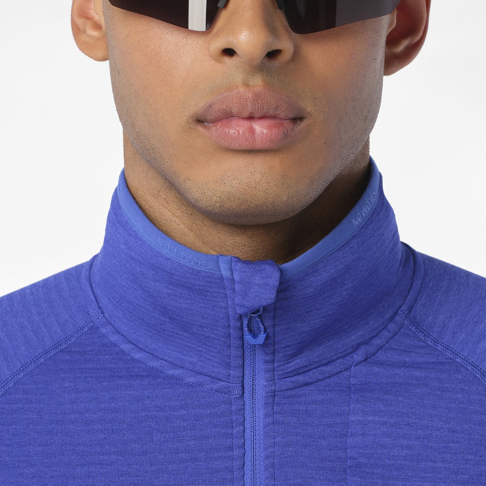 Men's Lightweight Half-Zip Fleece - Brown