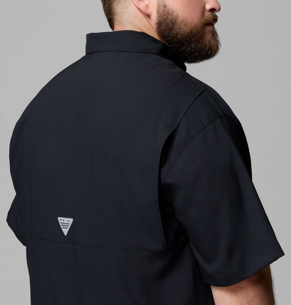 Men's Big UPF 40 Team Fishing Shirt - Black
