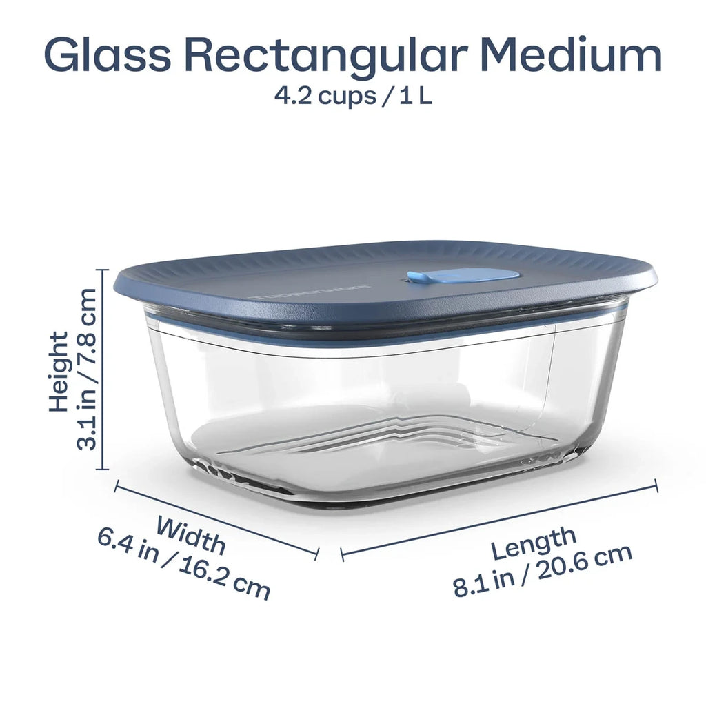 Medium Rectangular Glass Food Storage Container