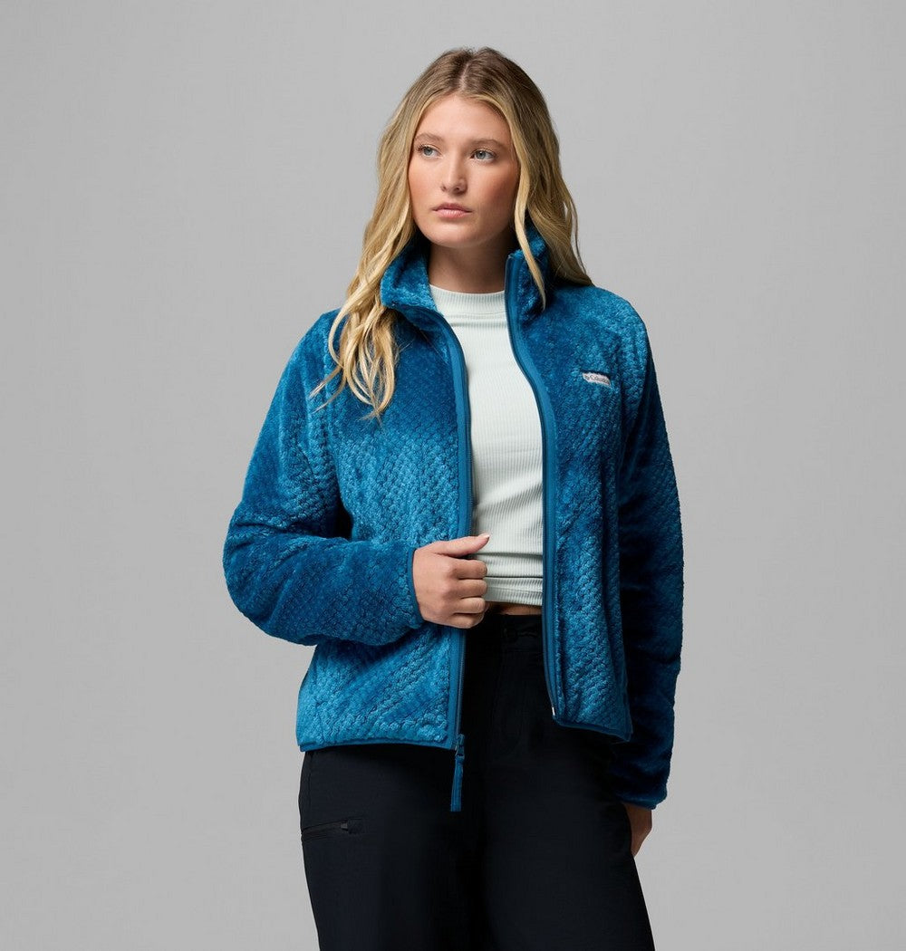 Women's Cropped Sherpa Full-Zip Fleece - Green