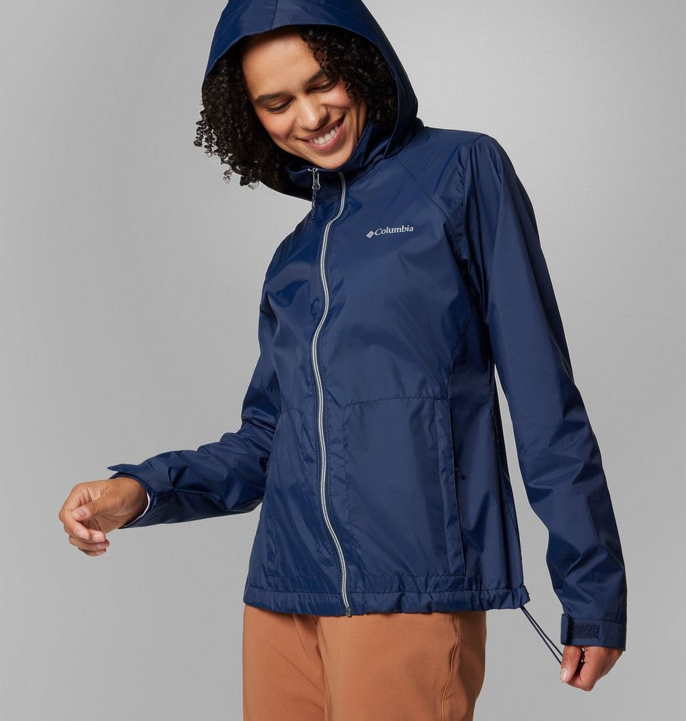 Women's Packable Water-Repellent Jacket - Blue