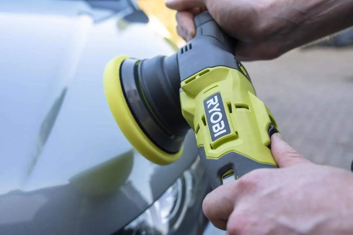 RYOBI 18 V ONE+ Cordless Eccentric Polisher With 125 mm Polishing Plate - R18P-0