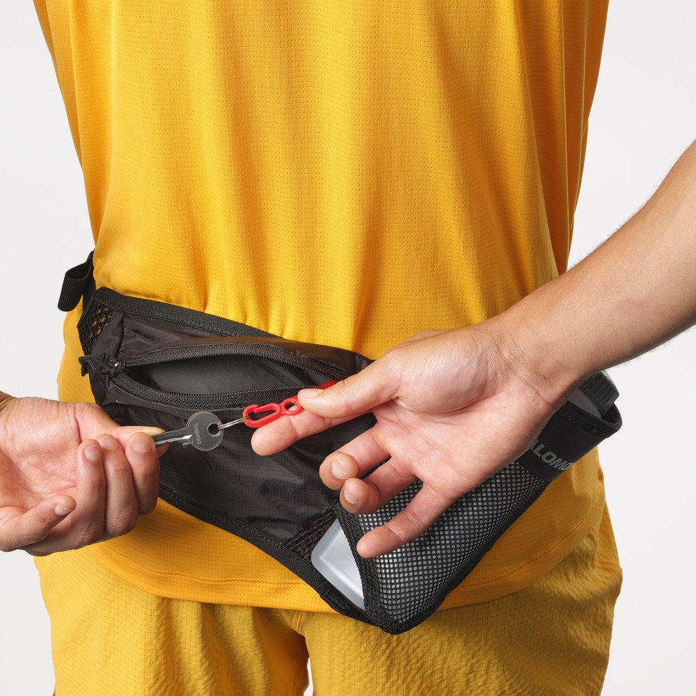 Hydration Waist Belt With Bottle - Black