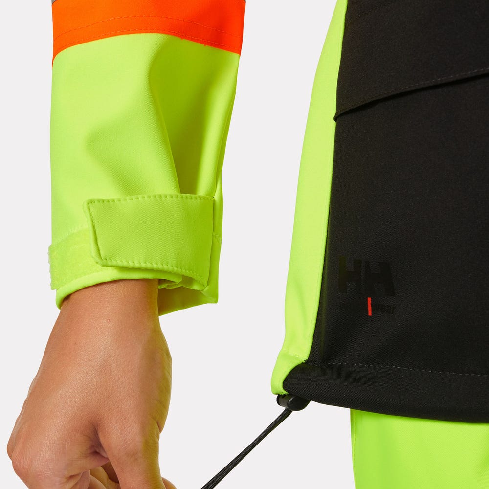 Women's High-Visibility Softshell Work Jacket - Yellow