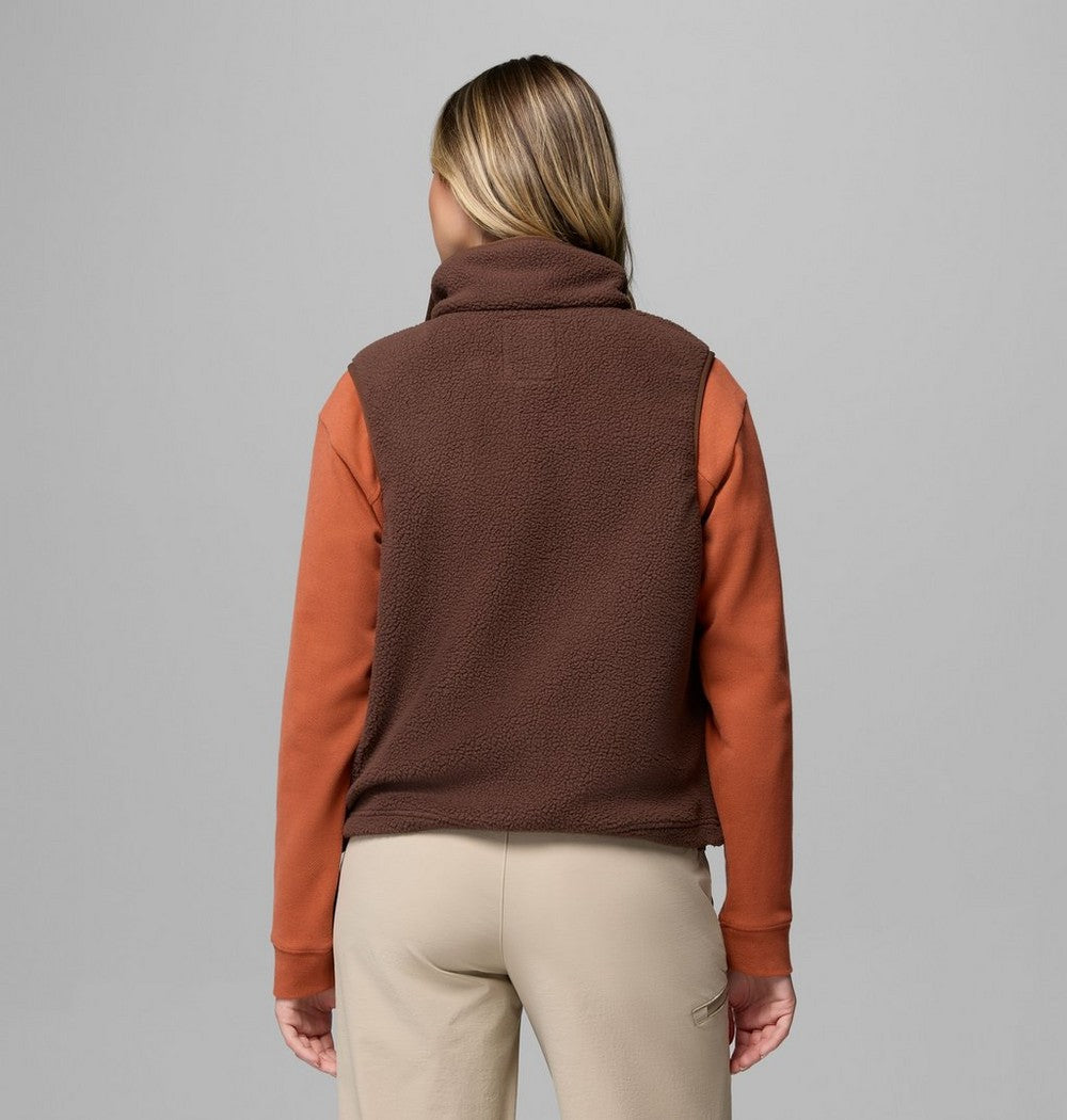 Women's Sherpa Fleece Vest - Black