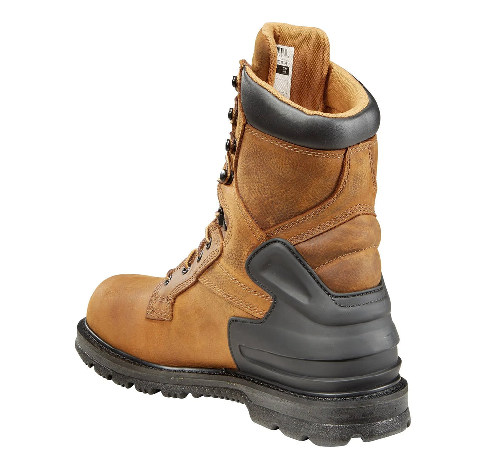 Waterproof 8-Inch Steel Toe Work Boot - Brown