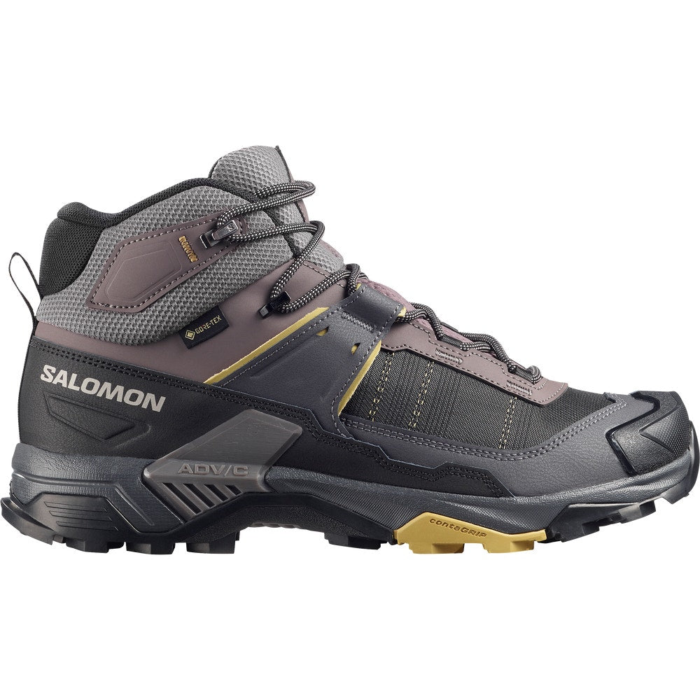 Men's Wide Waterproof Mid Hiking Boots - Gray