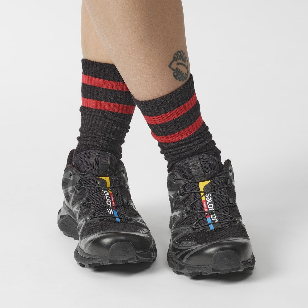Mesh Trail-Inspired Sneakers - Gray