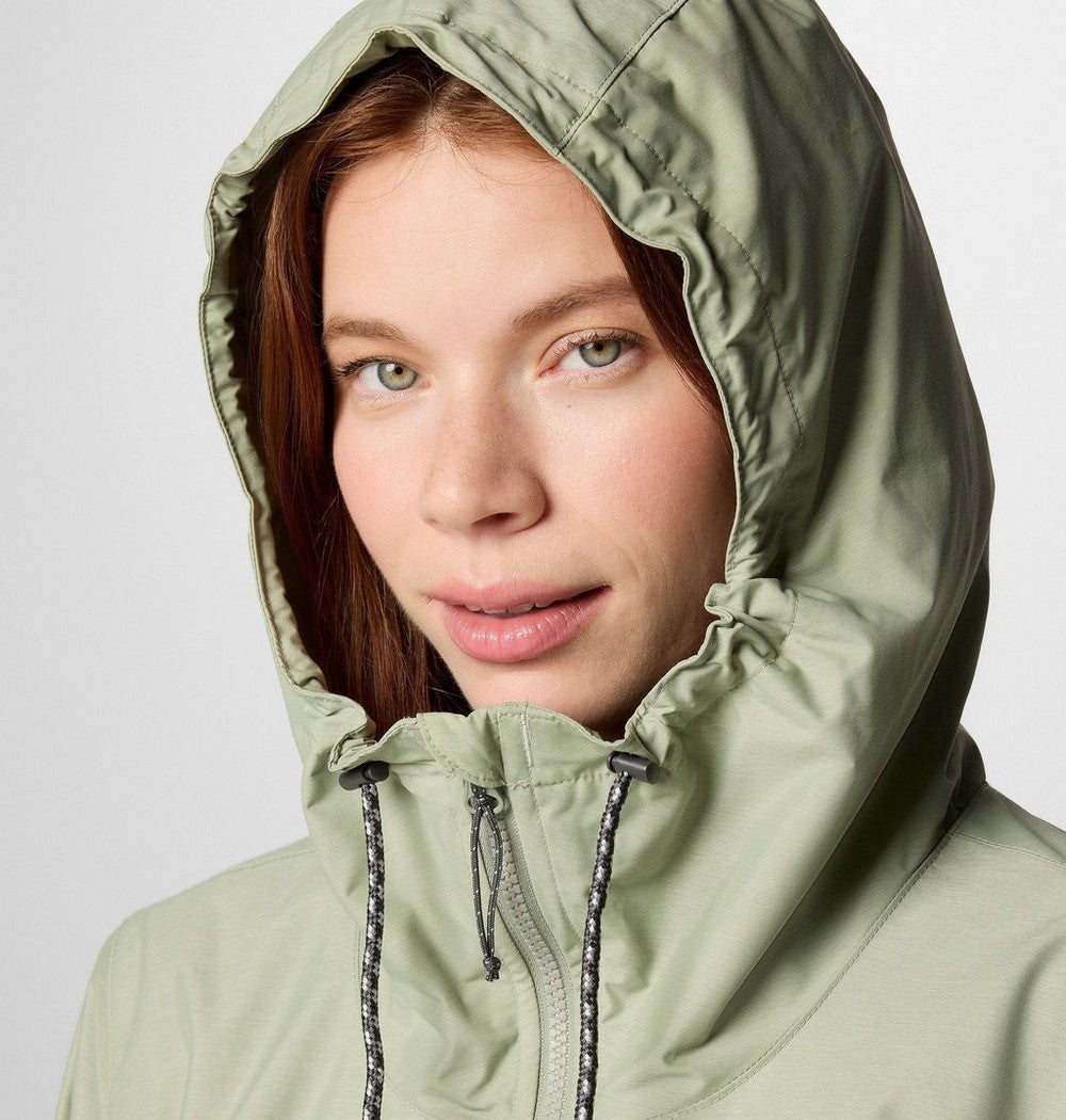 Women's Lightweight Hooded Rain Jacket - Fuchsia