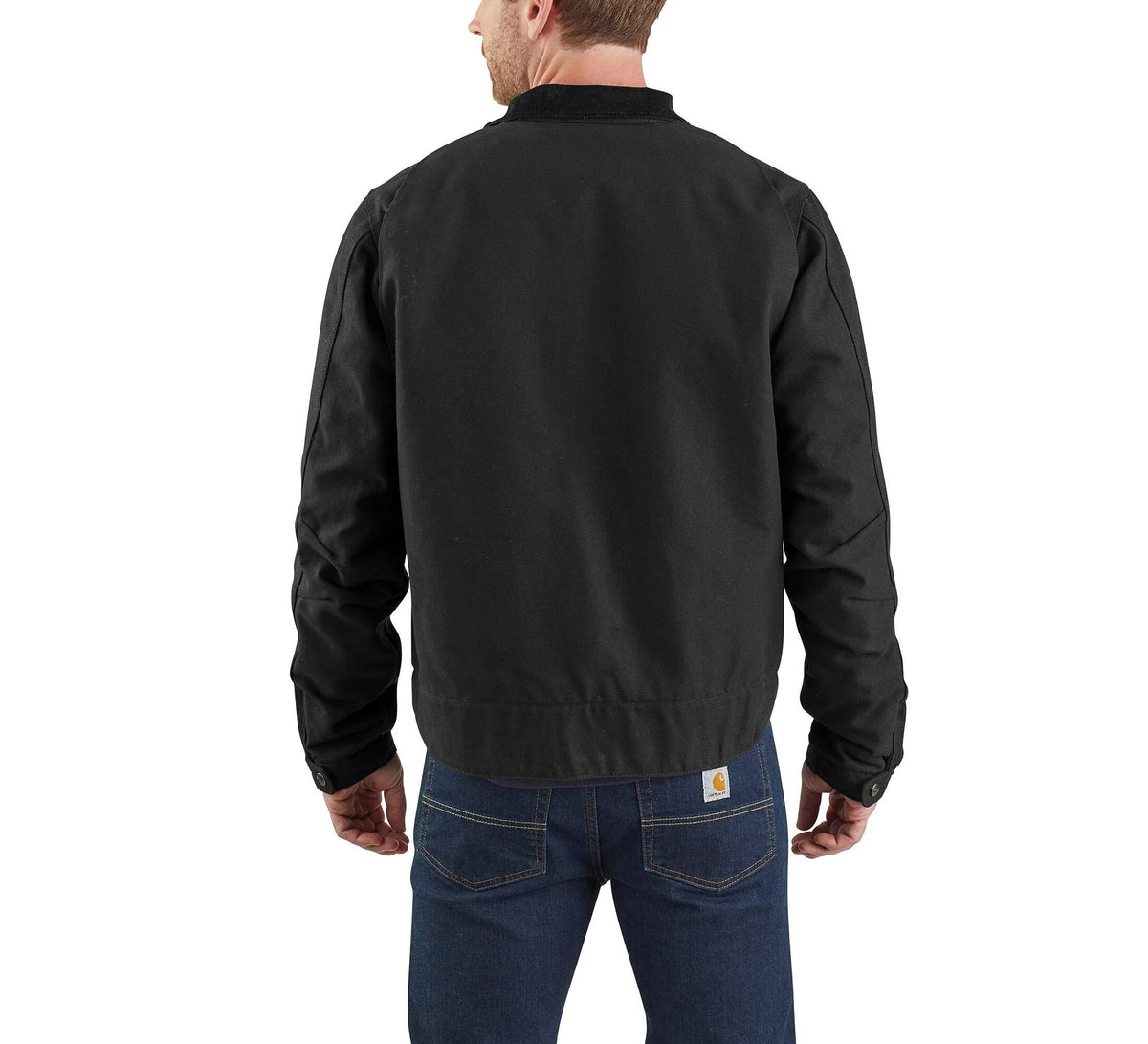 Men's Blanket-Lined Cotton Work Jacket - Brown