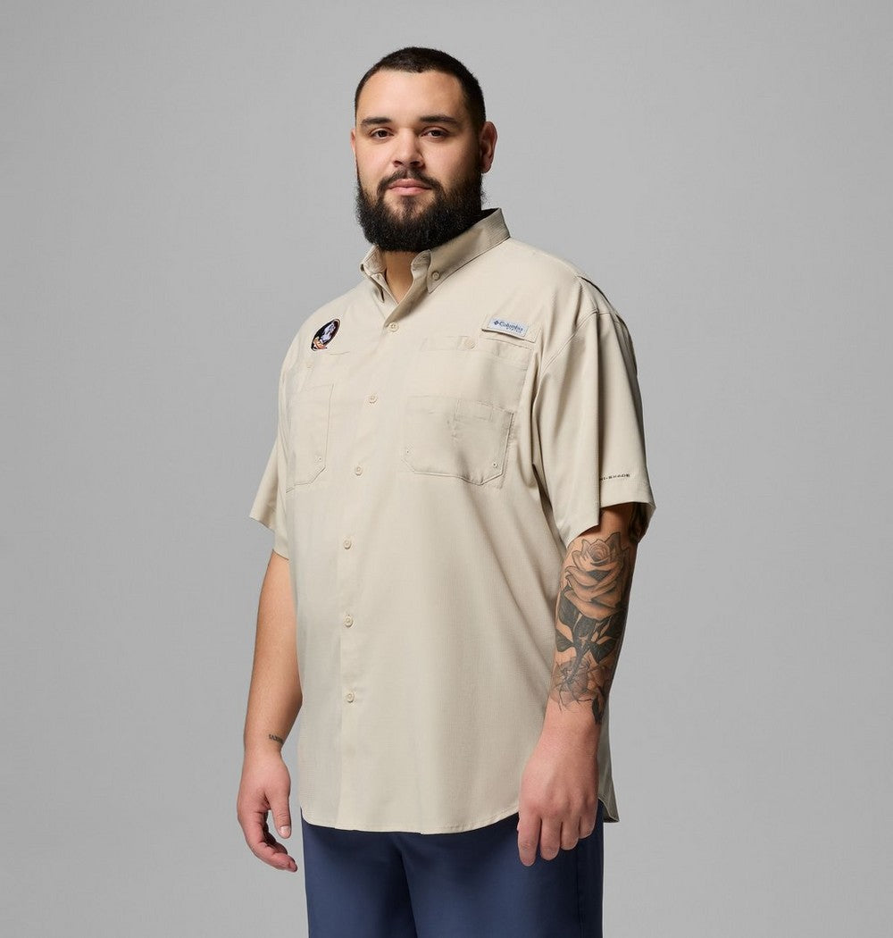 Men's Big UPF 40 Team Fishing Shirt - Tan