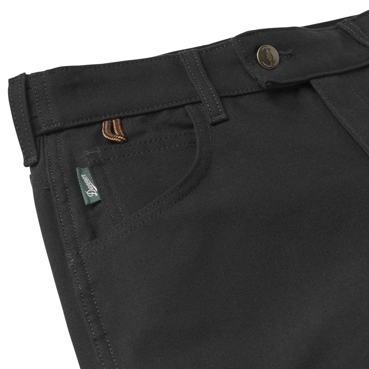 Women's Double-Knee Duck Canvas Pants - Black