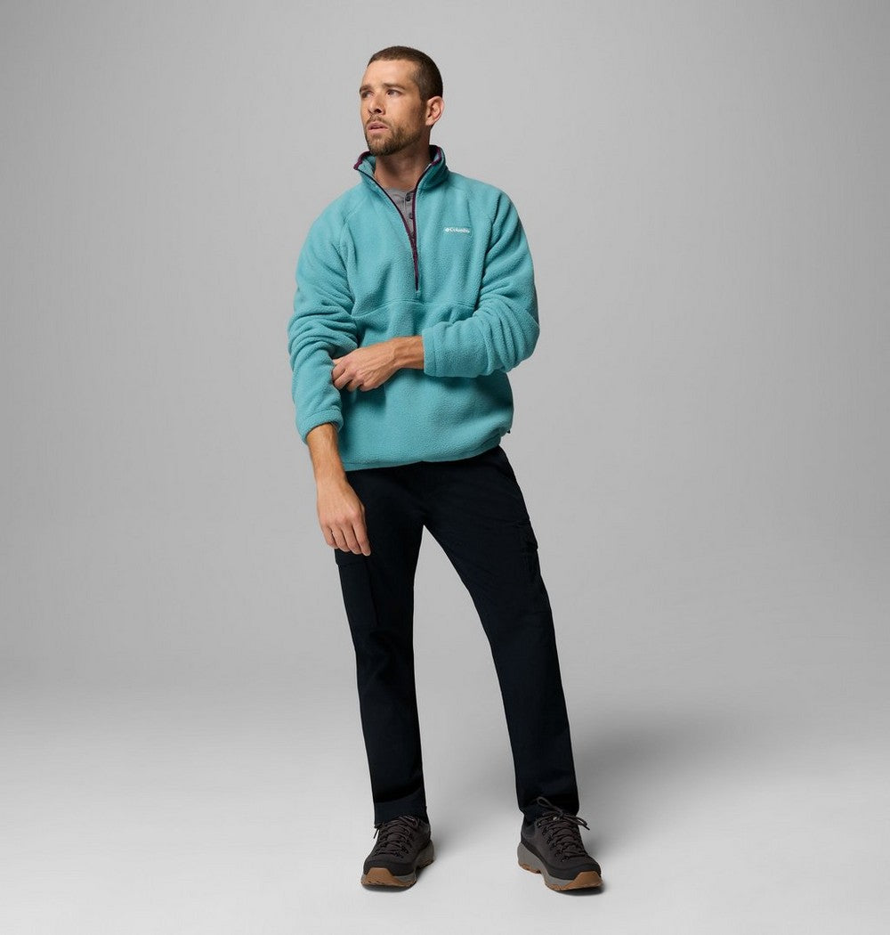 Men's Fleece Half-Zip Pullover - Dark Grey