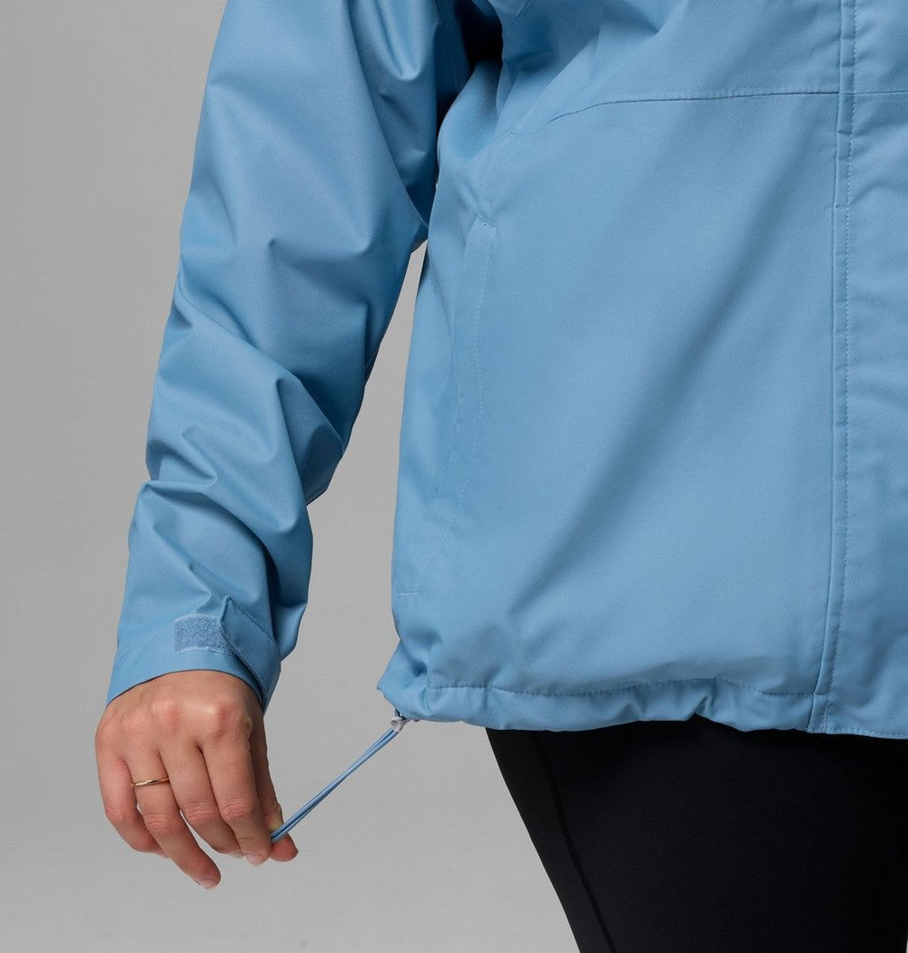 Women's Plus Size Waterproof Rain Jacket - Navy