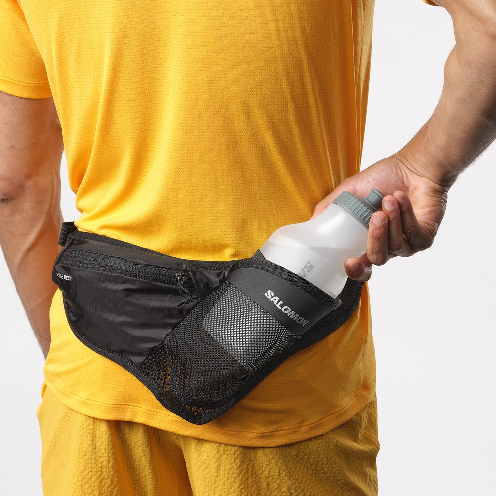 Hydration Waist Belt With Bottle - Black