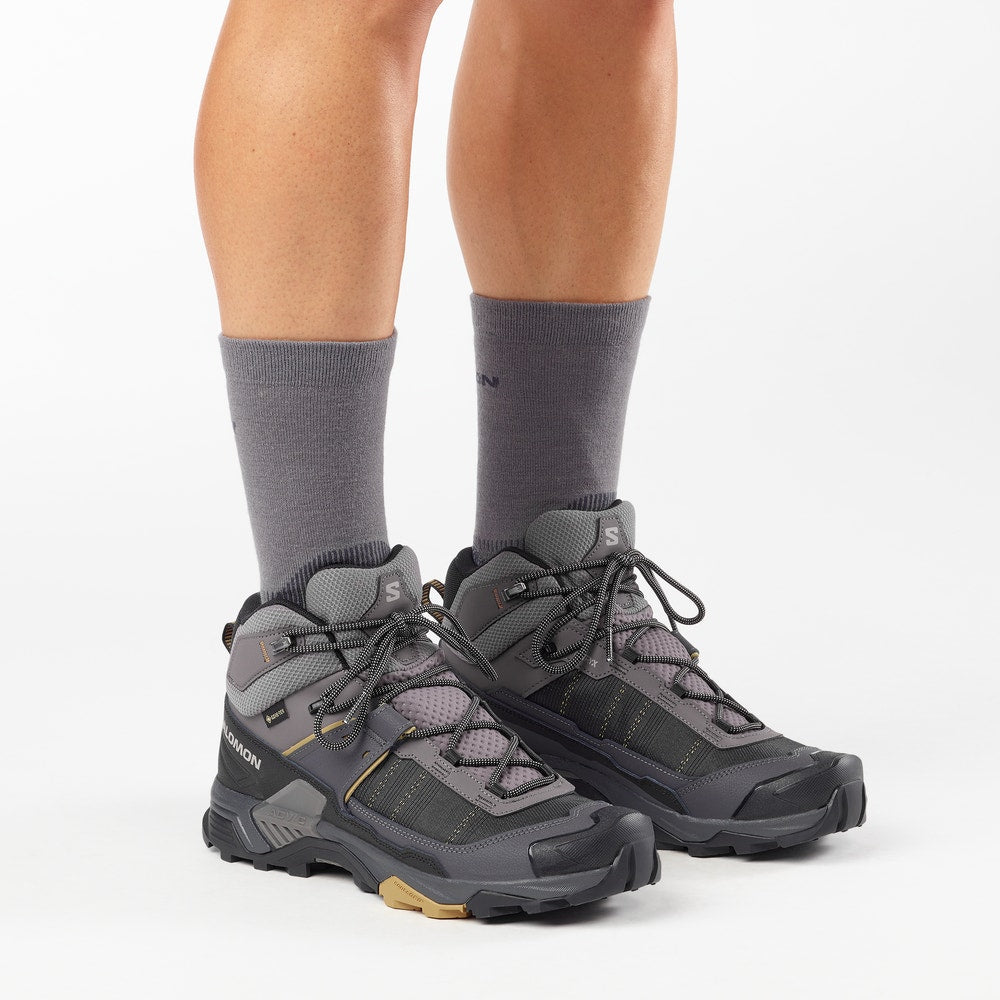 Men's Waterproof Mid Hiking Boots - Gray