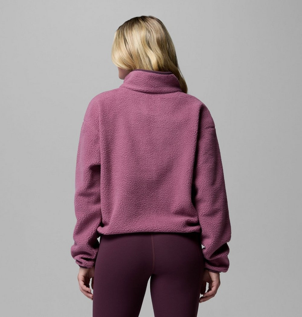 Women's Cropped Half-Snap Fleece Pullover