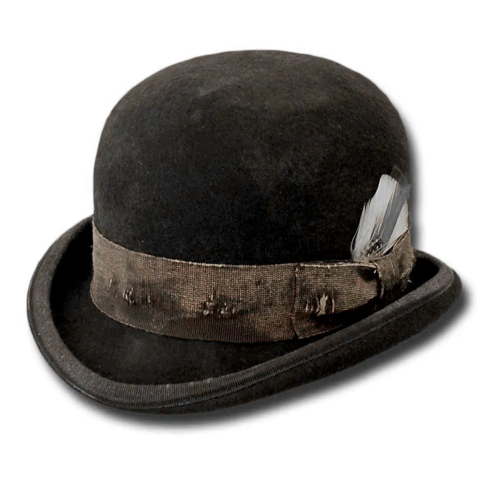 Clochard Aged Western Bowler Hat Handmade Sergio Anzani Hatmaker