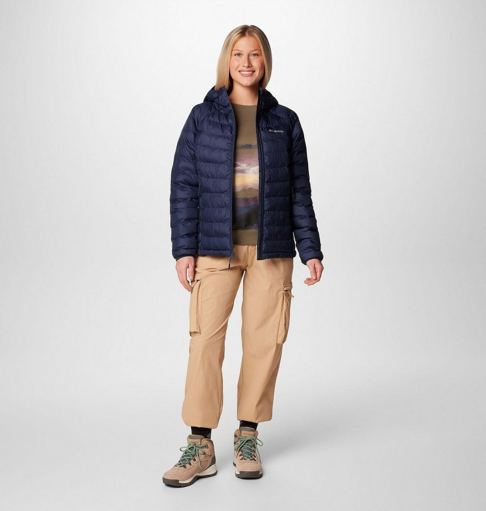 Women's Hooded Puffer Jacket - Navy