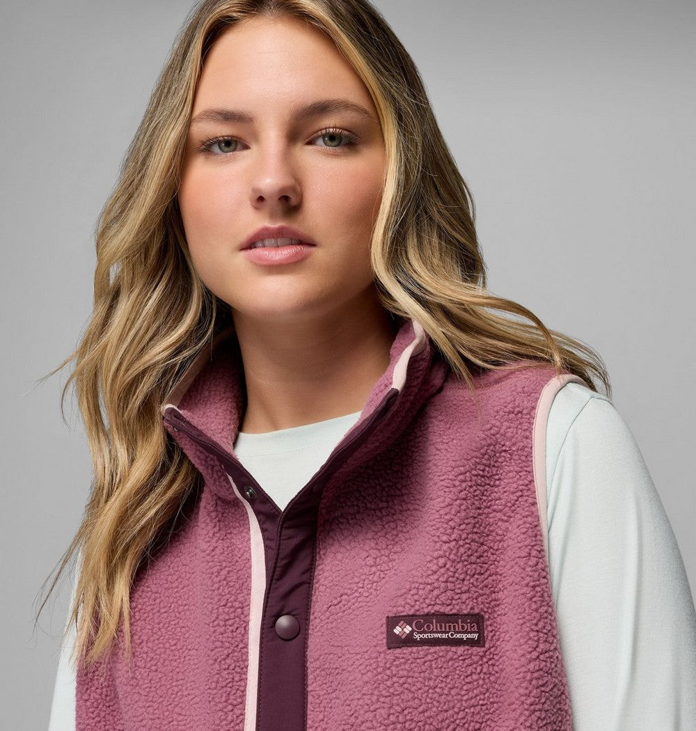 Women's Sherpa Fleece Vest - Black