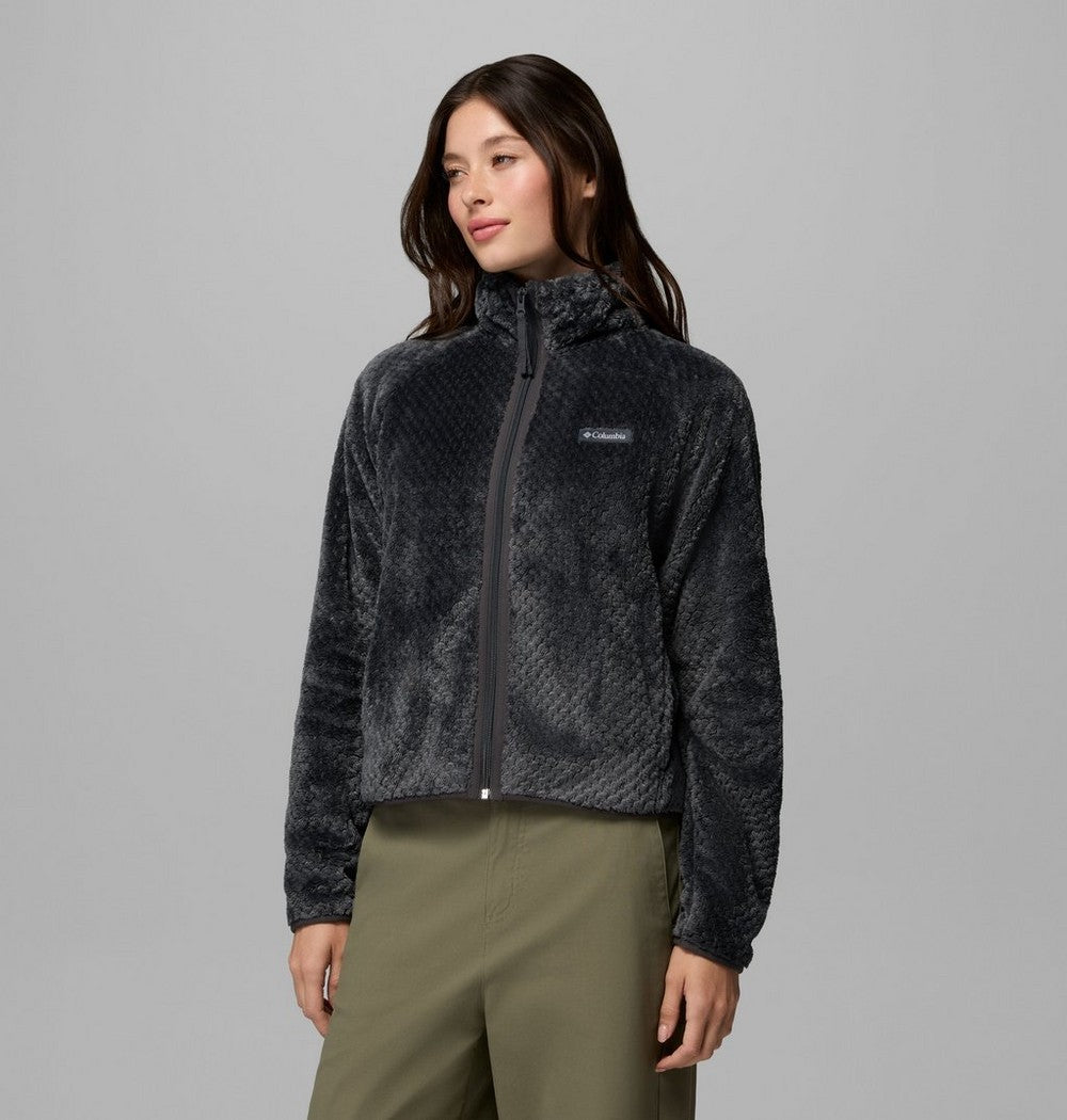Women's Cropped Sherpa Full-Zip Fleece - Green