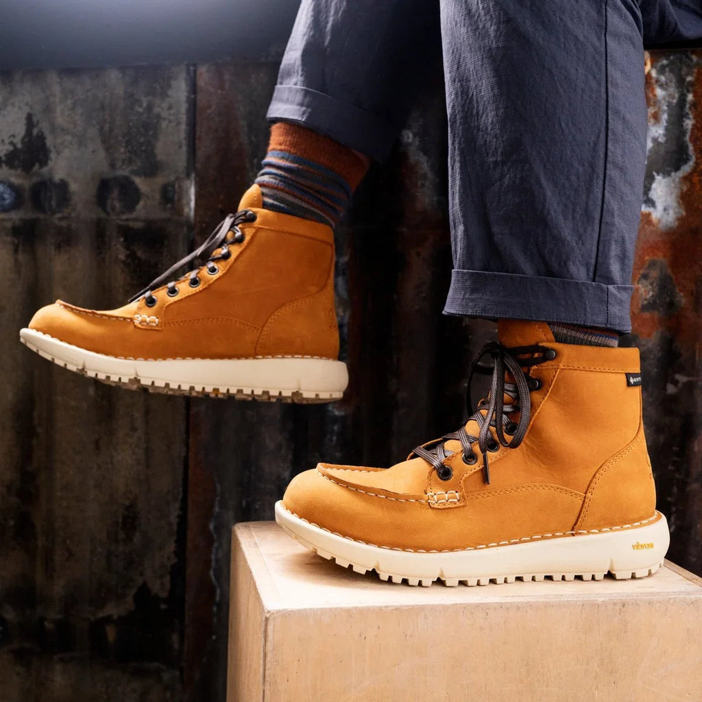 Women's Waterproof Moc Toe Leather Boot - Pecan