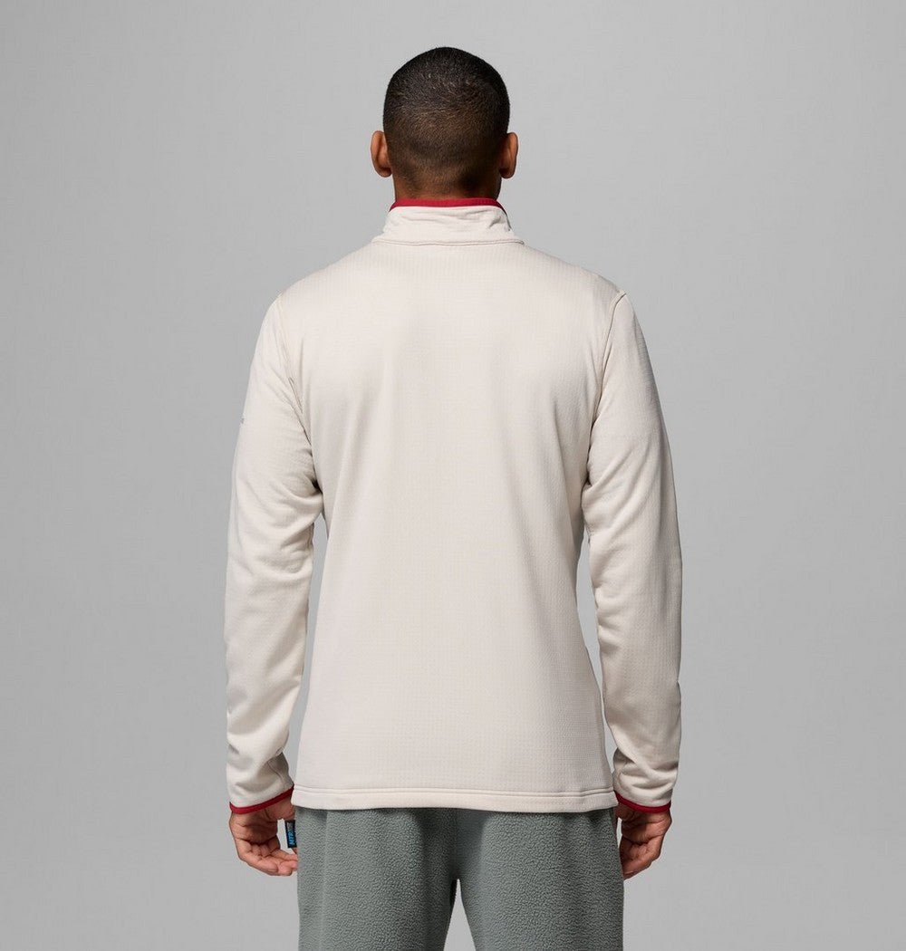 Men's Grid Fleece Half-Zip Pullover - Gray