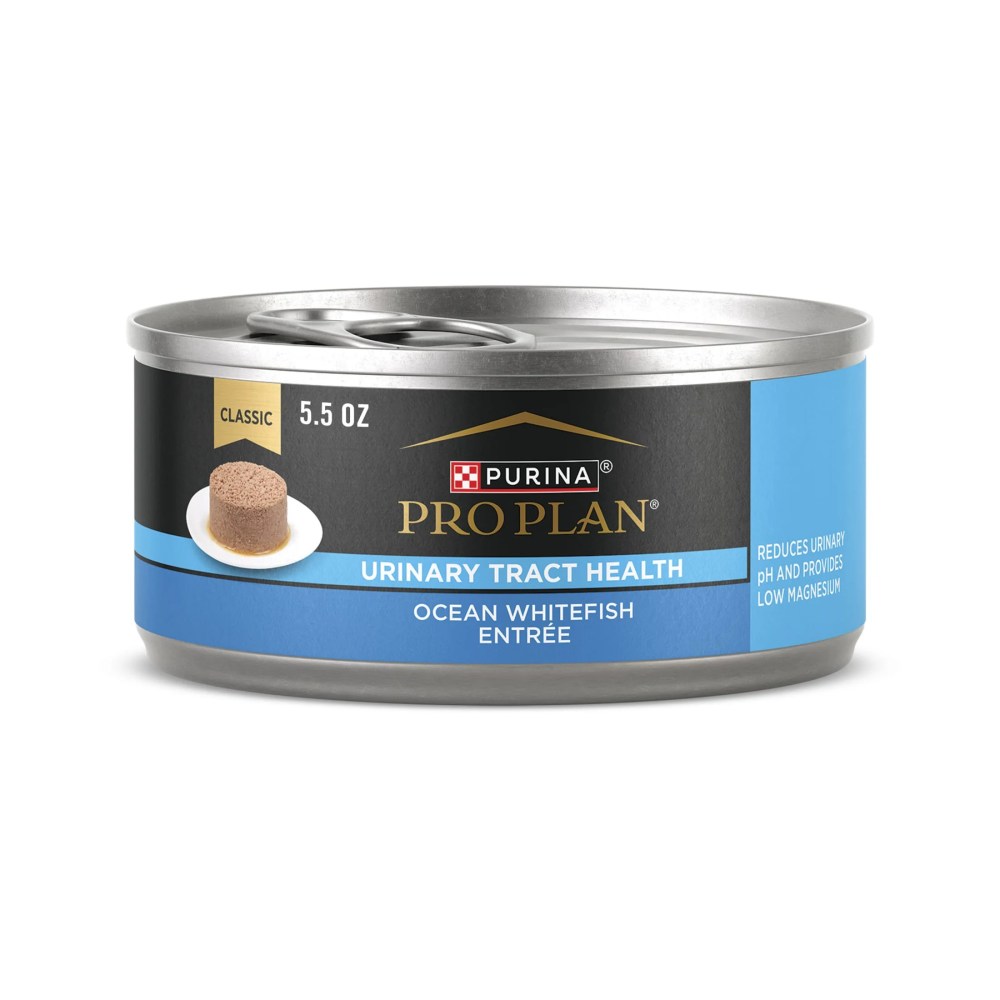 Purina Pro Plan Urinary Tract Health Ocean Whitefish Wet Cat Food 5.5 oz Cans 24 Pack