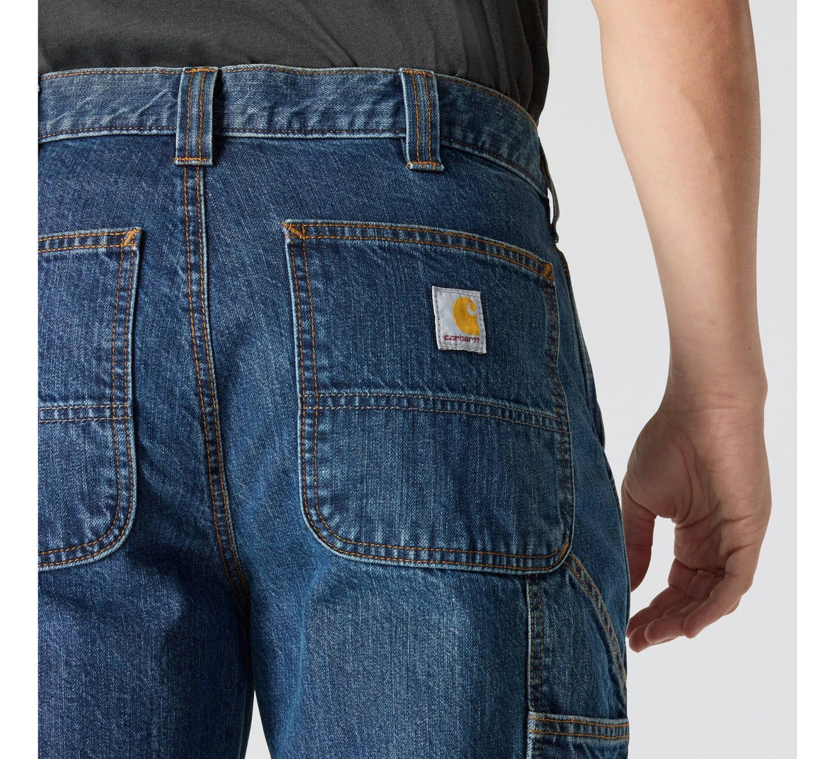 Men's Loose Straight Work Jeans - Blue