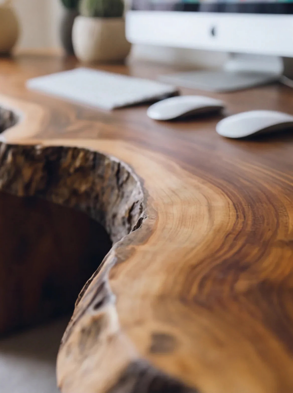 Handmade Live Edge Desk