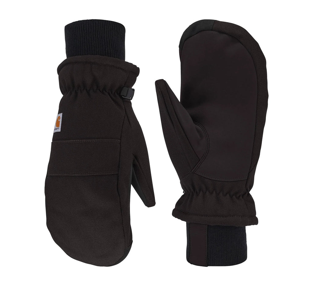 Women's Insulated Canvas Work Mittens - Black
