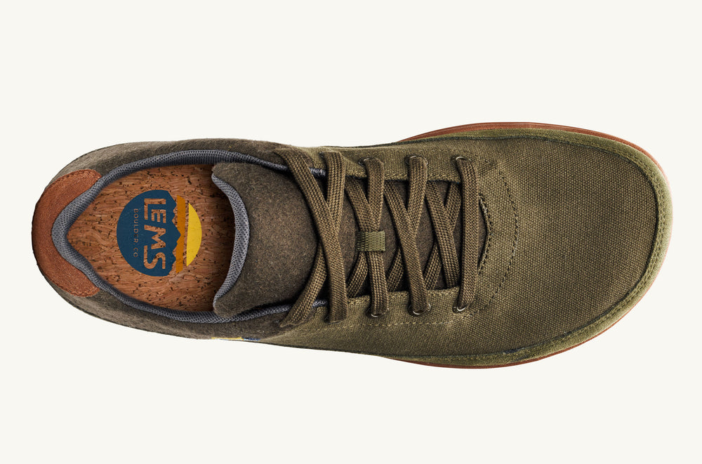 Canvas And Wool Casual Sneaker - Blue