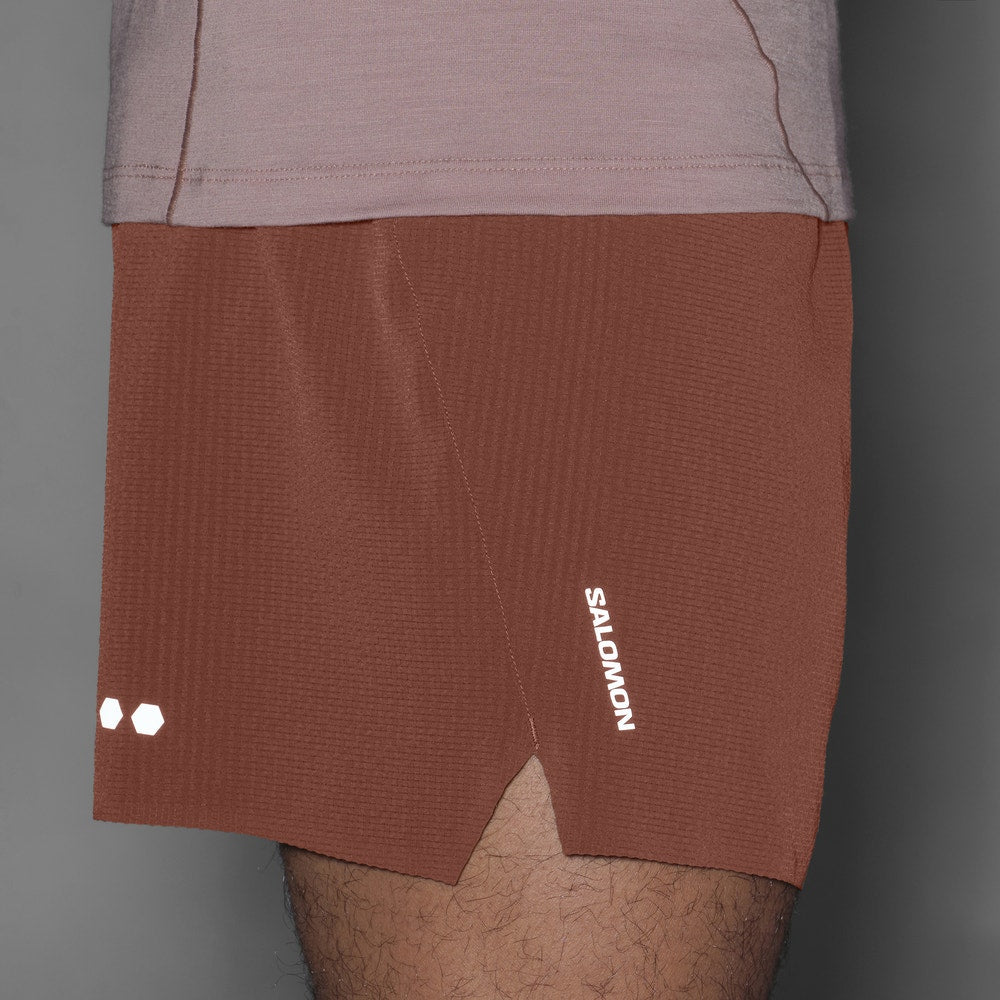 Men's 5-Inch Running Shorts - Brown