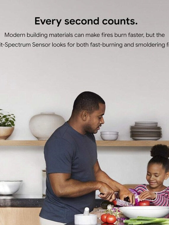 Nest Protect Battery Operated Smoke And Carbon Monoxide Detector - White