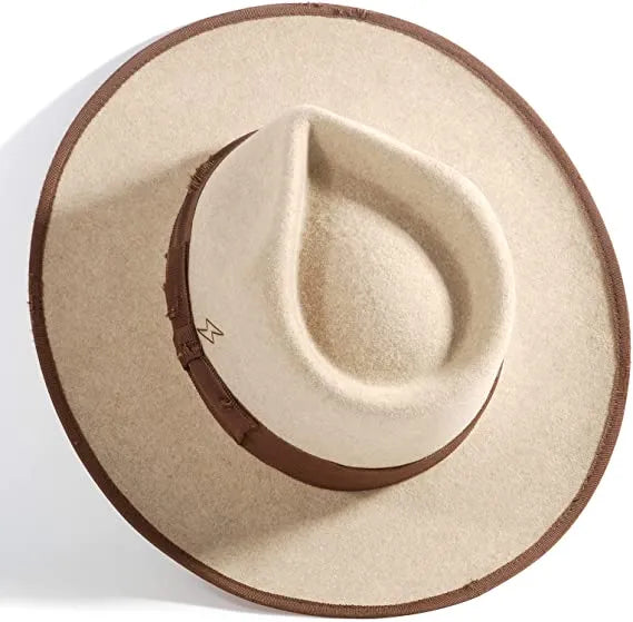 Vintage Lightning Fedora Firm Wool Felt Panama Hat