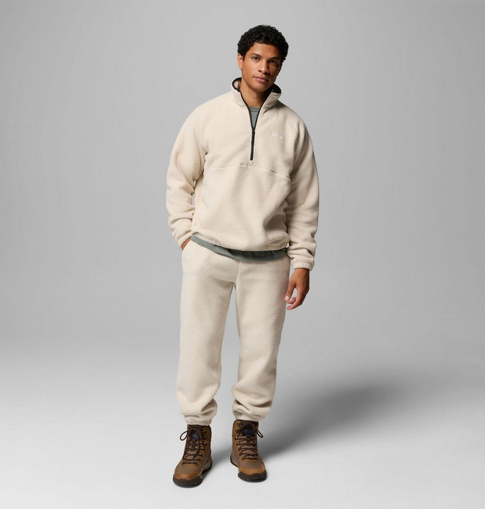 Men's Fleece Half-Zip Pullover - Dark Grey
