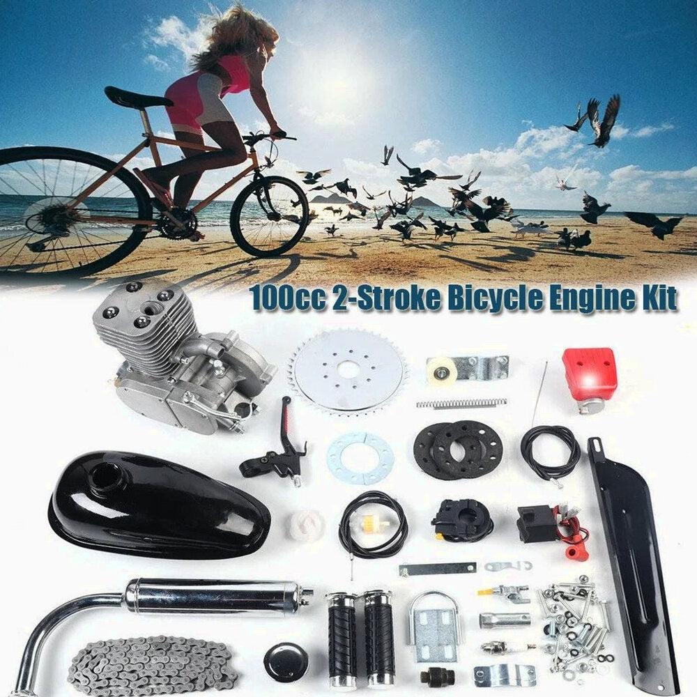 100cc Bicycle Gasoline Engine Kit 2 Stroke Air-Cooling CDI Ignition