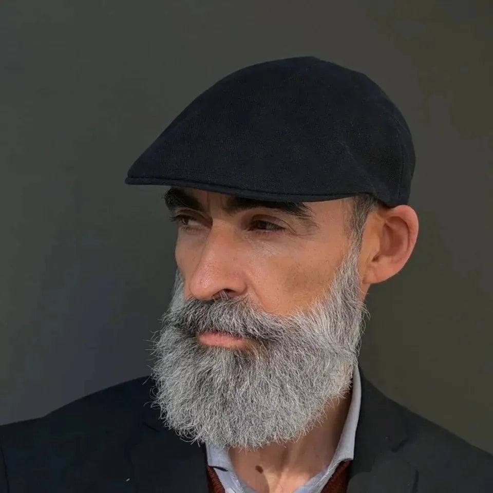 Dark Grey Moda Flat Cap